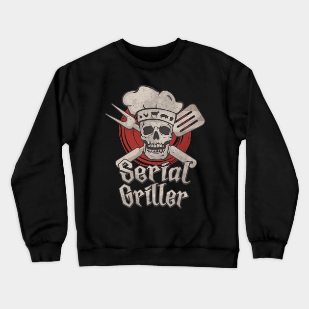 BBQ Serial Griller Picnic Graphic Crewneck Sweatshirt by Graphic Duster